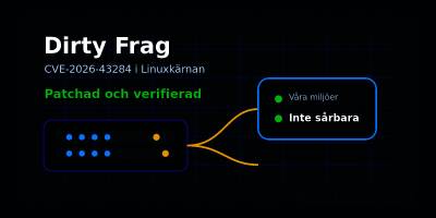 Dirty Frag är patchad hos Webbfabriken