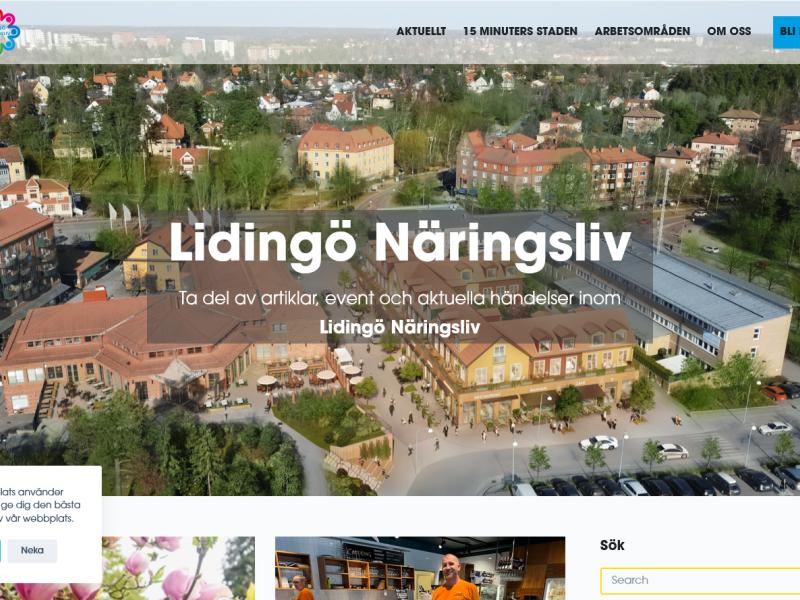 Lidingö Näringsliv på desktop