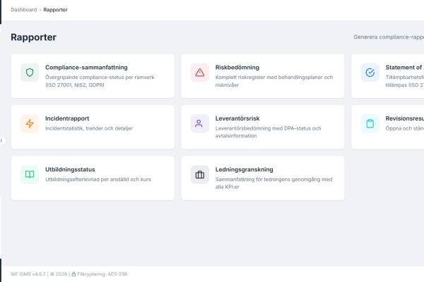 AI-generated ISMS reports