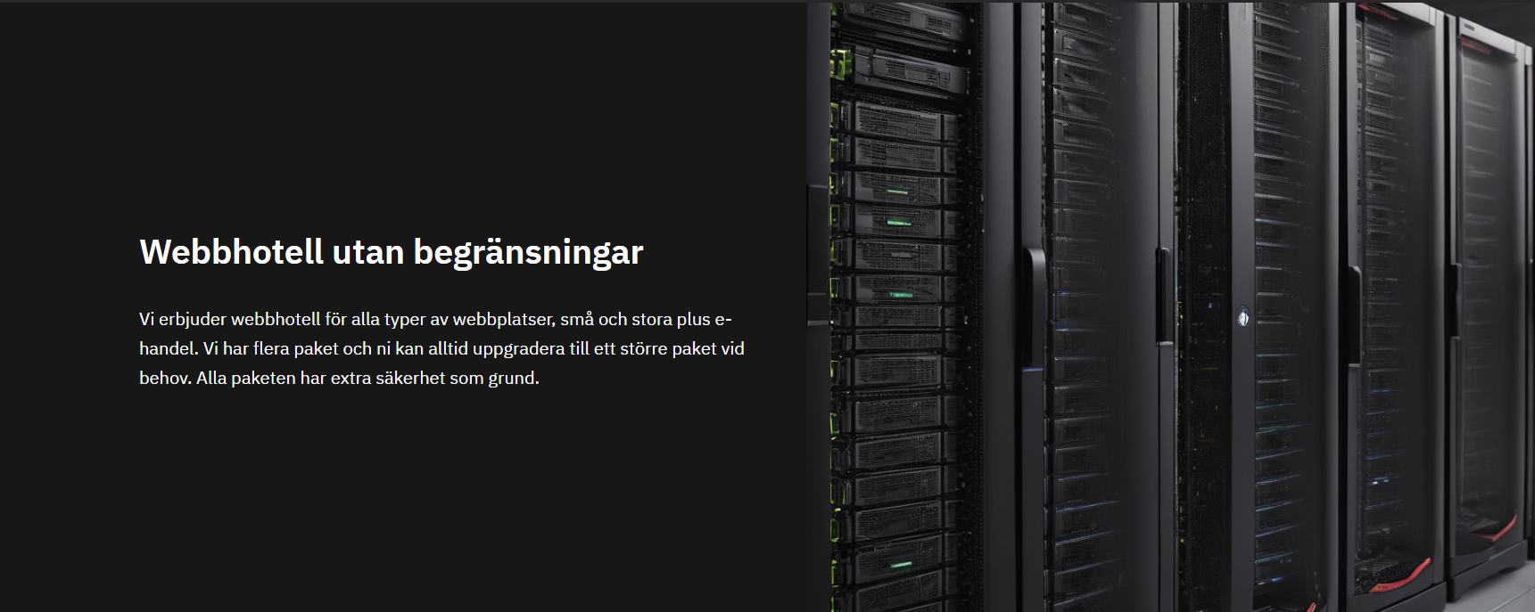 Premium Webbhotell med extra allt
