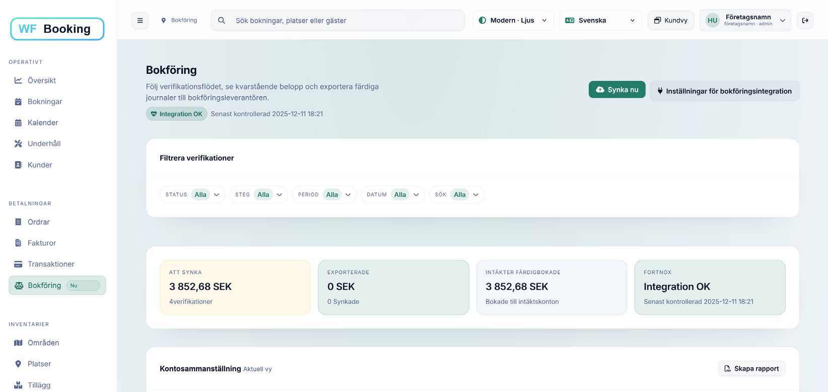 Bokf&ouml;ring &ouml;versikt